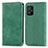 Custodia Portafoglio In Pelle Cover con Supporto S08D per Asus ZenFone 8 Mini Verde