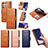 Custodia Portafoglio In Pelle Cover con Supporto S08D per Samsung Galaxy S22 Ultra 5G