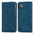 Custodia Portafoglio In Pelle Cover con Supporto S08D per Wiko Y82 Blu