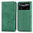 Custodia Portafoglio In Pelle Cover con Supporto S08D per Xiaomi Redmi Note 11E Pro 5G Verde