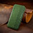 Custodia Portafoglio In Pelle Cover con Supporto S09D per Huawei Honor X8b Verde