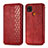 Custodia Portafoglio In Pelle Cover con Supporto S09D per Xiaomi POCO C3 Rosso