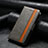 Custodia Portafoglio In Pelle Cover con Supporto S10D per Asus Zenfone 9 Grigio
