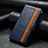 Custodia Portafoglio In Pelle Cover con Supporto S10D per Motorola Moto G53j 5G Blu