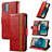 Custodia Portafoglio In Pelle Cover con Supporto S10D per Nokia G22