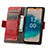 Custodia Portafoglio In Pelle Cover con Supporto S10D per Nokia G22