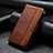 Custodia Portafoglio In Pelle Cover con Supporto S10D per Xiaomi Poco F3 GT 5G Marrone
