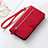 Custodia Portafoglio In Pelle Cover con Supporto S14D per Nokia G100 Rosso