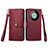 Custodia Portafoglio In Pelle Cover con Supporto S15D per Huawei Mate 60 Pro+ Plus Rosso