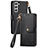 Custodia Portafoglio In Pelle Cover con Supporto S16D per Samsung Galaxy S22 Plus 5G Nero