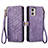 Custodia Portafoglio In Pelle Cover con Supporto S17D per Motorola Moto G53 5G Viola