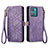 Custodia Portafoglio In Pelle Cover con Supporto S17D per Motorola Moto G84 5G Viola