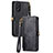 Custodia Portafoglio In Pelle Cover con Supporto S17D per Oppo A58 4G