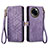 Custodia Portafoglio In Pelle Cover con Supporto S17D per Realme 11 5G Viola