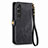 Custodia Portafoglio In Pelle Cover con Supporto S18D per Sony Xperia 1 V