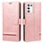 Custodia Portafoglio In Pelle Cover con Supporto SY1 per Oppo K9S 5G Rosa