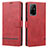 Custodia Portafoglio In Pelle Cover con Supporto SY1 per Oppo Reno5 Z 5G Rosso