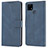 Custodia Portafoglio In Pelle Cover con Supporto SY1 per Realme C12 Blu