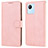 Custodia Portafoglio In Pelle Cover con Supporto SY1 per Realme C30 Rosa