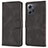 Custodia Portafoglio In Pelle Cover con Supporto SY1 per Xiaomi Redmi Note 12 4G Nero