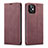 Custodia Portafoglio In Pelle Cover con Supporto T01 per Apple iPhone 12 Rosso Rosa