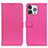 Custodia Portafoglio In Pelle Cover con Supporto T01 per Apple iPhone 15 Pro Rosa Caldo