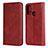 Custodia Portafoglio In Pelle Cover con Supporto T01 per Huawei Nova Lite 3 Plus Rosso