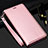 Custodia Portafoglio In Pelle Cover con Supporto T01 per Samsung Galaxy S20 Plus Oro Rosa