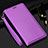 Custodia Portafoglio In Pelle Cover con Supporto T01 per Samsung Galaxy S20 Plus Viola