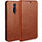 Custodia Portafoglio In Pelle Cover con Supporto T01 per Xiaomi Mi 9T Arancione