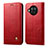 Custodia Portafoglio In Pelle Cover con Supporto T02 per Xiaomi Mi 10i 5G Rosso