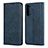 Custodia Portafoglio In Pelle Cover con Supporto T03 per Oppo A91 Blu