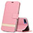 Custodia Portafoglio In Pelle Cover con Supporto T03 per Oppo K1 Rosa