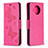 Custodia Portafoglio In Pelle Cover con Supporto T03 per Xiaomi Mi 10i 5G Rosa Caldo