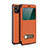 Custodia Portafoglio In Pelle Cover con Supporto T05 per Apple iPhone 12 Pro Max Arancione