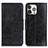 Custodia Portafoglio In Pelle Cover con Supporto T05 per Apple iPhone 14 Pro Nero