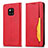 Custodia Portafoglio In Pelle Cover con Supporto T05 per Huawei Mate 20 Pro Rosso