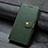 Custodia Portafoglio In Pelle Cover con Supporto T05 per Huawei P40 Lite 5G Verde