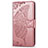 Custodia Portafoglio In Pelle Cover con Supporto T05 per Xiaomi Mi 10 Oro Rosa