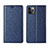 Custodia Portafoglio In Pelle Cover con Supporto T06 per Apple iPhone 11 Pro Max Blu