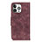 Custodia Portafoglio In Pelle Cover con Supporto T06 per Apple iPhone 15 Pro