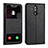 Custodia Portafoglio In Pelle Cover con Supporto T06 per Huawei Mate 20 Lite Nero