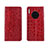 Custodia Portafoglio In Pelle Cover con Supporto T06 per Huawei Mate 30E Pro 5G Rosso