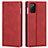 Custodia Portafoglio In Pelle Cover con Supporto T06 per Samsung Galaxy Note 20 5G Rosso