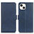 Custodia Portafoglio In Pelle Cover con Supporto T07 per Apple iPhone 13 Blu