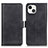 Custodia Portafoglio In Pelle Cover con Supporto T07 per Apple iPhone 15 Plus Nero