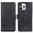 Custodia Portafoglio In Pelle Cover con Supporto T07 per Apple iPhone 15 Pro Nero