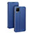 Custodia Portafoglio In Pelle Cover con Supporto T07 per Huawei Nova 7i Blu