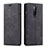 Custodia Portafoglio In Pelle Cover con Supporto T07 per OnePlus 8 Nero