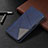 Custodia Portafoglio In Pelle Cover con Supporto T07 per Oppo Find X2 Neo Blu